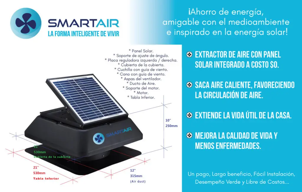 Extractor de Aire solar